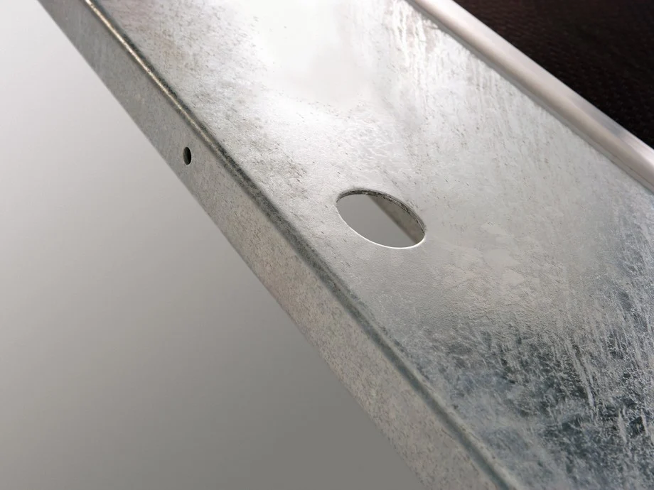 Oś belki z zawieszeniem